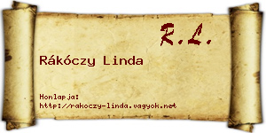 Rákóczy Linda névjegykártya